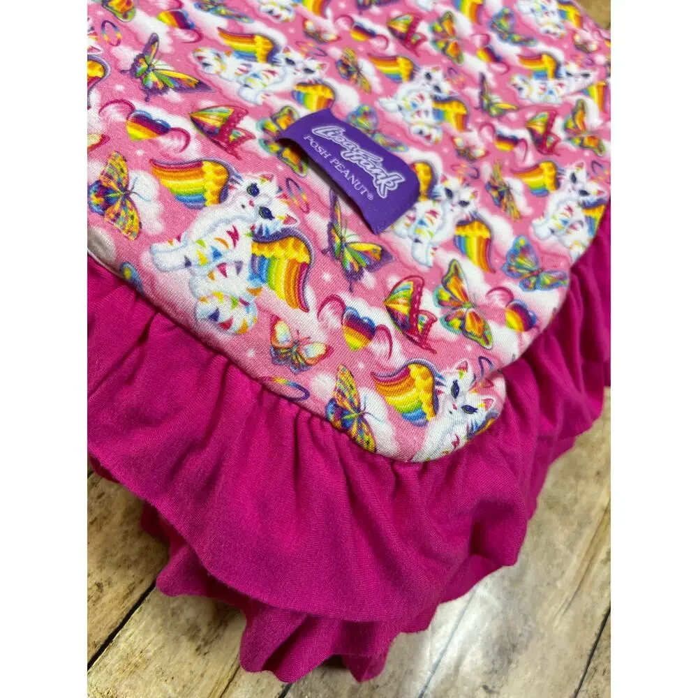 Posh Peanut Lisa Frank Angel Kitty Luxe Patoo Bamboo Blanket 60x60